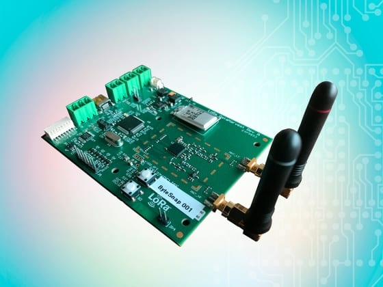 ByteSnap Design - LoRa low power board - RGB||ByteSnap submersible data logger demo||LoRa remote data logger Demo screen|railtex rail show 2015
