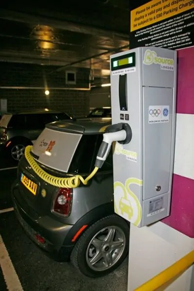 Olympic EV charging post