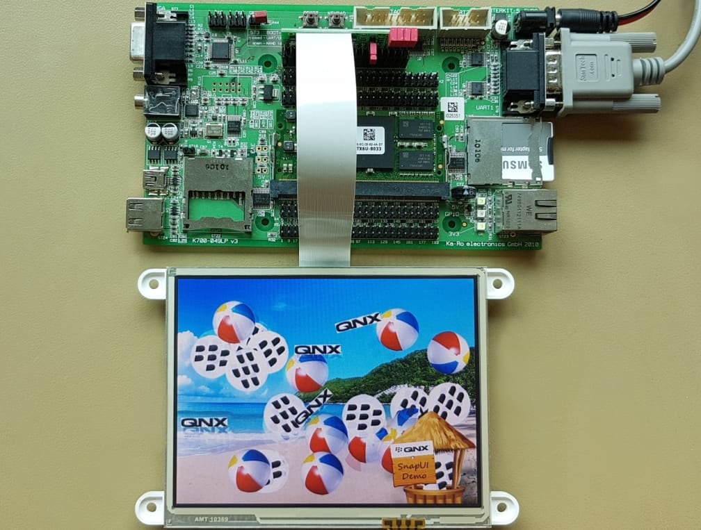 Southern Manufacturing and Electronics 2019_SnapUI QNX running on the Karo Module