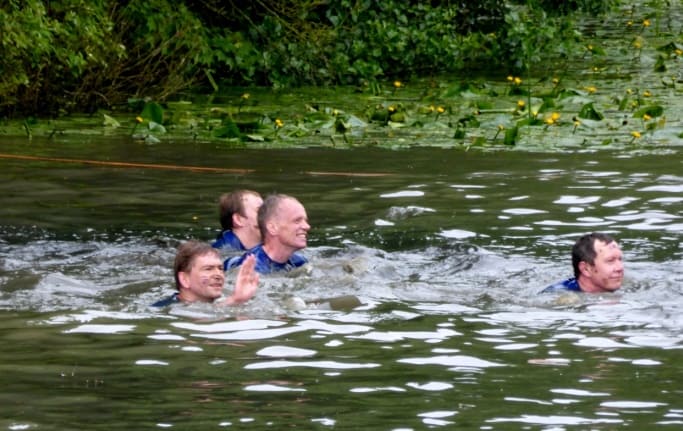 Wolf Run - Swimming in Lake