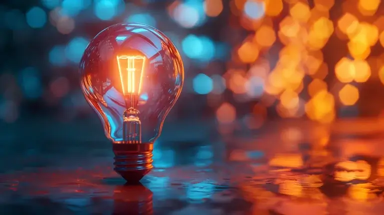 Intellectual Property IP - Light Bulb depicting idea