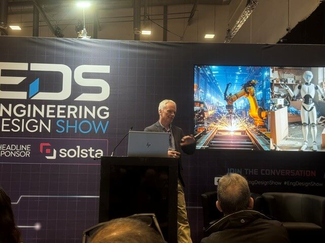 Dunstan Power speaking at EDS [Engineering Design Show] 2026